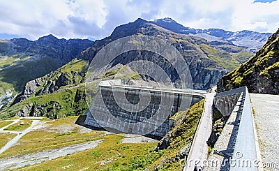 Grande Dixence dam, Valais, Switzerland Stock Photo