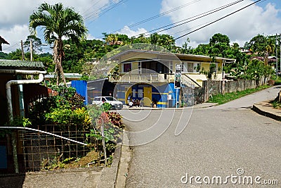 Grande Riviere village in Trinidad and Tobago Stock Photo