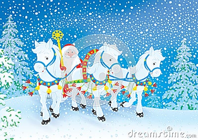 Grandfather Frost Stock Photo