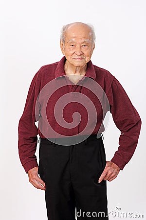 Grandfather senior person handsome Stock Photo