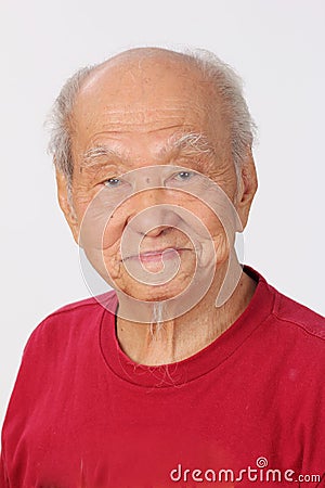 Grandfather senior person standing Stock Photo