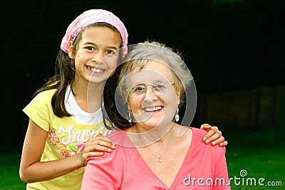 Grandma and me Stock Photo