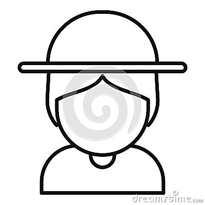 Grandma voyage icon outline vector. Life health safety Vector Illustration