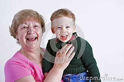 Grandmother with grandchild Stock Photo
