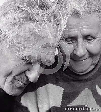 Grandmother and grandfather Stock Photo