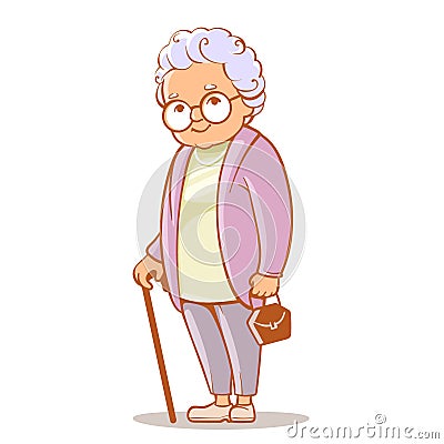 Grandmother Vector Illustration