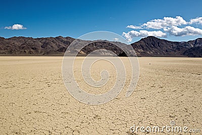 Grandstand and Racetrack Playa, Death Valley Natio Stock Photo