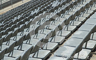 Grandstand Seating Stock Photo