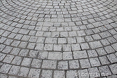 Granite pavement stones Stock Photo