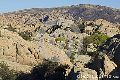 Granite Dells landscape Stock Photo