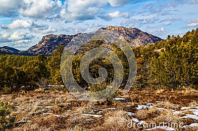 Granite Mountain Wilderness of Prescott in Arizona Stock Photo