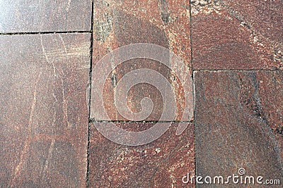 Granite pavement closeup. Stock Photo