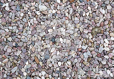 Granite and Pebble Gravel Stock Photo