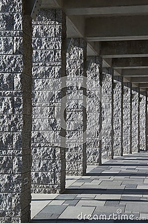 Granite pillar Stock Photo