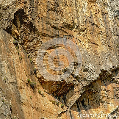 Granite rock close-up, detail of a Transylvanian mountain ridge Stock Photo