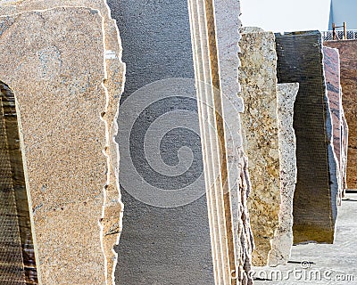 Granite slabs Stock Photo