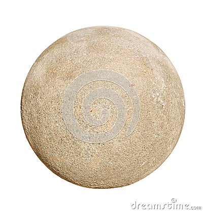Granite stone ball Stock Photo