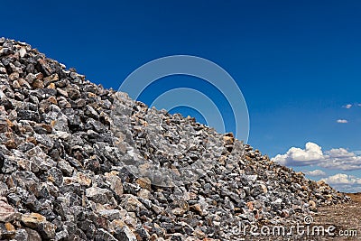 Granite stone mound. Stock Photo