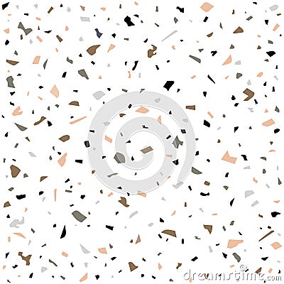 Granite stone terrazzo floor texture. Vector Illustration