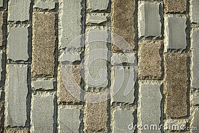 Granite wall texture. Stonework. Details of urban architecture Stock Photo