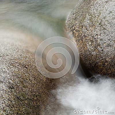 Granite and Water, Lynn Creek Stock Photo