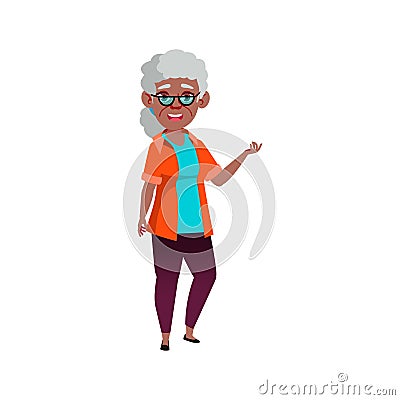 granny speaking funny life story cartoon vector Vector Illustration