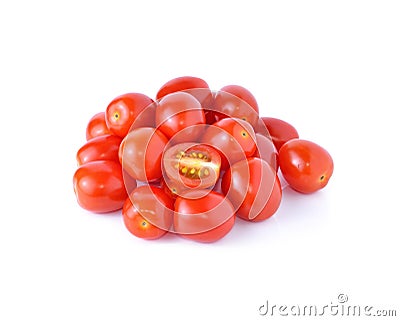 Grape or cherry tomatoes Stock Photo