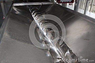 Grape destemmer an auger used in the production of wine photo Stock Photo