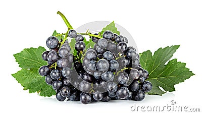 Grape with leaf isolated on the white background Stock Photo