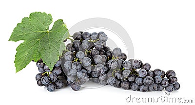 Grape with leaf isolated on the white background Stock Photo