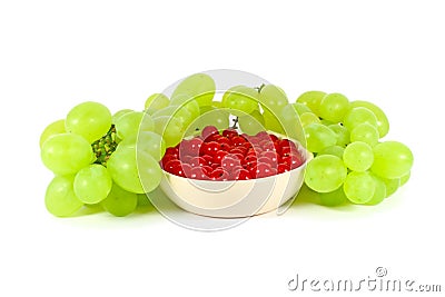 Grape and red currant Stock Photo