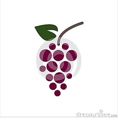 Grape vector logo graphic modern abstract Vector Illustration