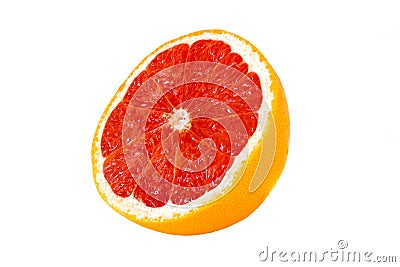 Grapefruit. Isolated on a white background Stock Photo