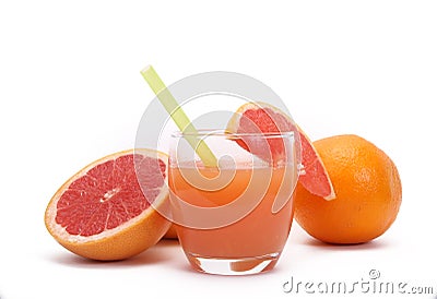 Grapefruit juice Stock Photo