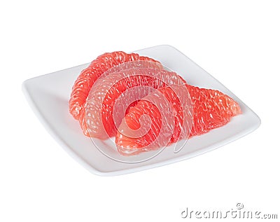 Grapefruit juicy pulp Stock Photo