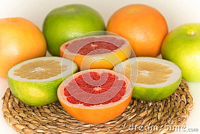 Grapefruit / juicy and tasty fruits Stock Photo