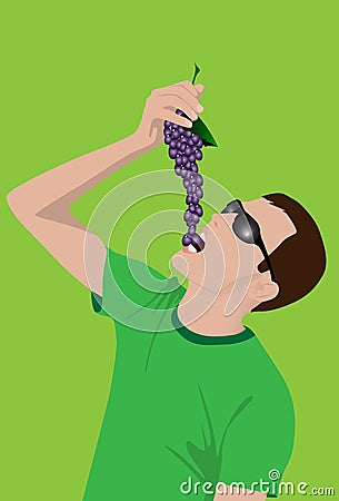 Grapes Vector Illustration