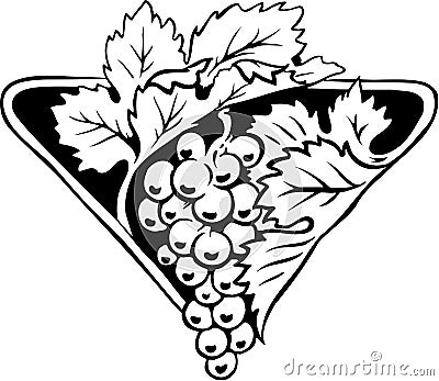 Grapes Icon Illustration Vector Illustration