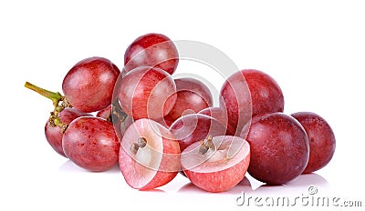 Grapes isolated on over white background Stock Photo