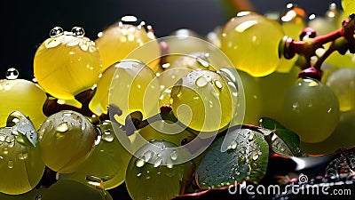 grapes photorealistic Stock Photo