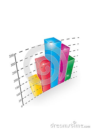 Graph 3D Vector Illustration