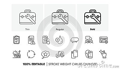 Graph chart, Move gesture and Building energy line icons. For web app, printing. Line icons. Vector Vector Illustration