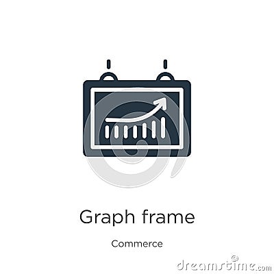 Graph frame icon vector. Trendy flat graph frame icon from commerce collection isolated on white background. Vector illustration Vector Illustration