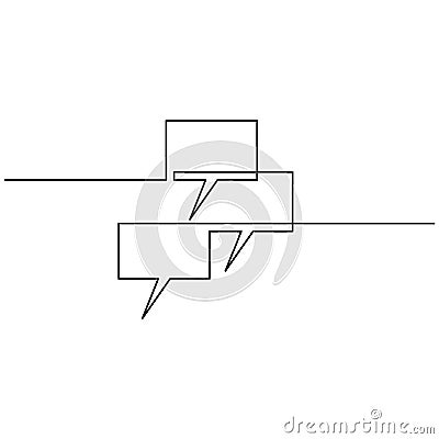 Graph, going up on the monitor, drawn by one line on a white background. Single line drawing. Continuous line. Vector Vector Illustration