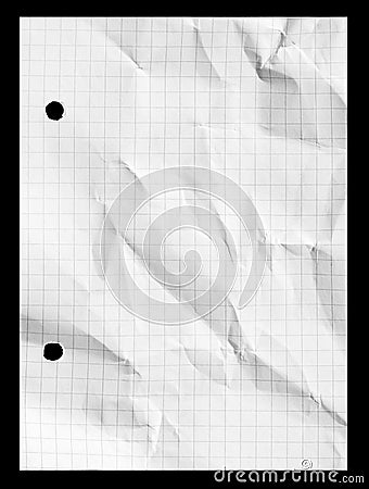 Graph grid notebook squared paper with copy space Stock Photo