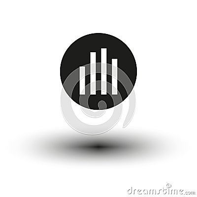 Graph icon. Increase icon. Chart icon. Vector illustration. EPS 10. Vector Illustration