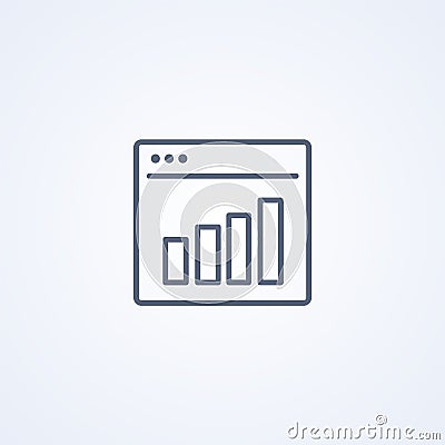 Graph Icon in trendy Vector Illustration