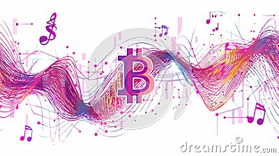 Sine Wave Graph Intersecting Axis Visualization Vector Illustration