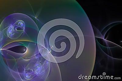 Abstract fractal splash chaos swirl vibrant color explosion shape effect design holiday background creative future Stock Photo