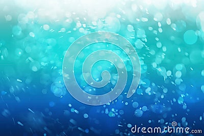 Graphic of blue ocean or pool with air bubble and space for write wording Stock Photo